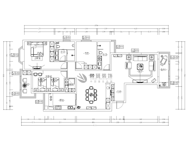 中建國熙臺,現(xiàn)代風(fēng)格,戶型圖