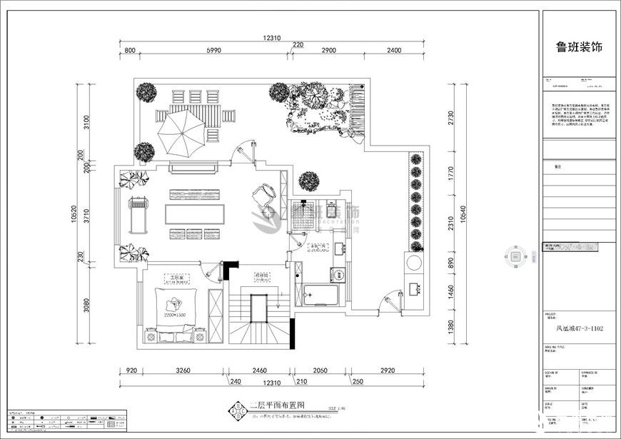 中鐵琉璃水岸,現代風格,一樓戶型圖